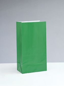 Papírtasakok zöld 12db 25cm