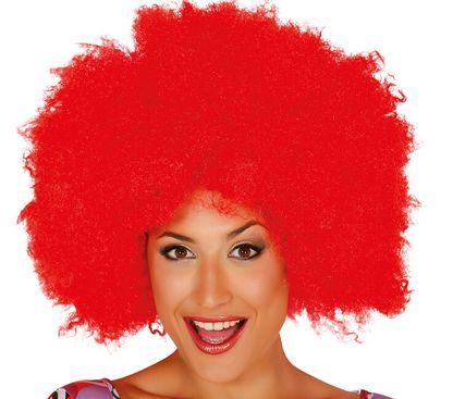 Paróka Afro piros