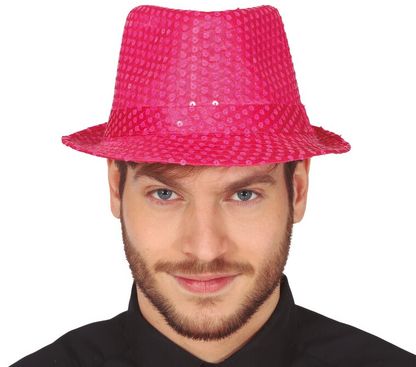 Parti kalap rózsaszín csillámokkal