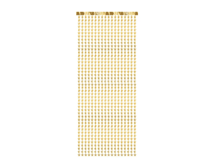 Parti függöny arany csillagok 100x245cm