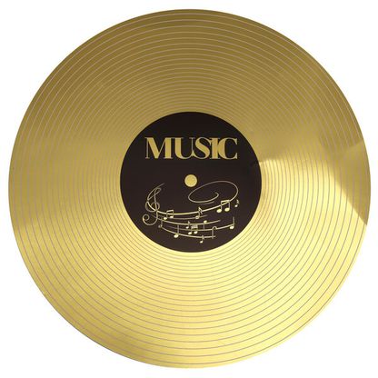 Tényéralátét Arany Vinyl lemez 6db 34cm