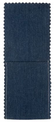 Evőeszköztartó zseb kék 10x25cm 4db