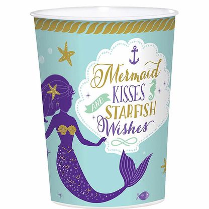 Műanyag pohár Mermaid Wishes 473ml 1db