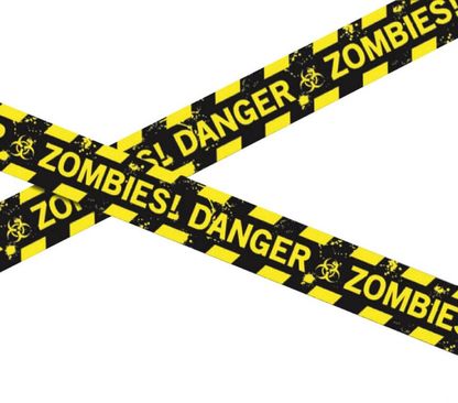 Rendőrségi szalag Danger Zombie 600cm