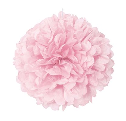 Pom pom gömb világos rózsaszín 41cm