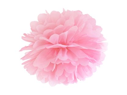 Pom-pom gömb világos rózsaszín 25cm