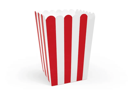 Popcorn dobozok hagyományos 7x7x12,5cm 6db