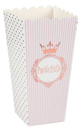 Popcorn dobozok Princess 6x8x17cm 8db