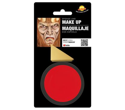 Make-up szivaccsal piros 9g