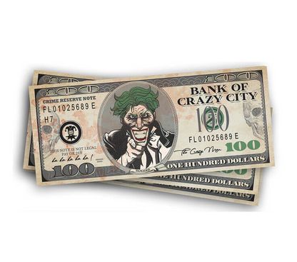 Bankjegyek Joker utánzat 6x15cm
