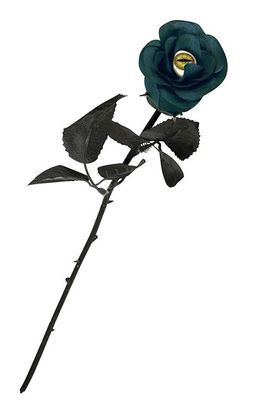 Mű kék rózsa 42cm