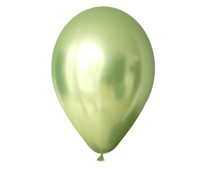 Szatén léggömbök világos zöld 6db 30cm