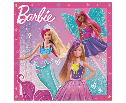 Szalvétak Barbie 33x33cm 20db