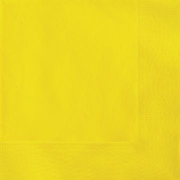 Szalvéta sárga 33cm 20db