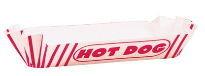 Papírtálca Hot-dog 8db 21x12cm