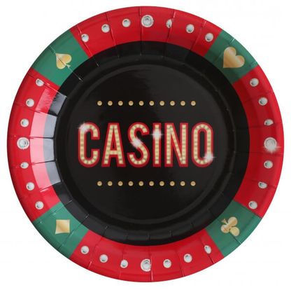 Tányér Casino 22cm 10db