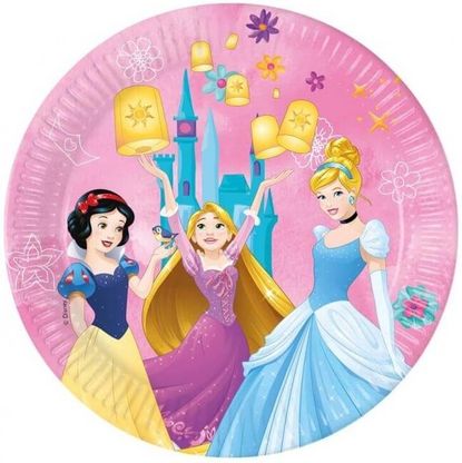 Tányér Disney Hercegnők 23cm 8db