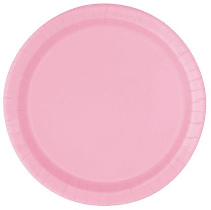 Kistányér világos rózsaszín 17cm 8db