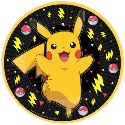 Tányér Pokémon Pikachu 23cm 8db