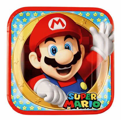 Tányér Super Mario 23cm 8db