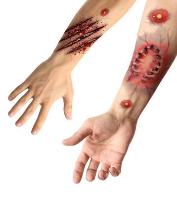 Ideiglenes tetoválás mű karmolások