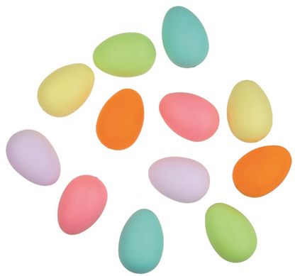 Húsvéti tojások pasztell 6cm 12db