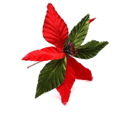 Mikulásvirág piros-zöld 28cm