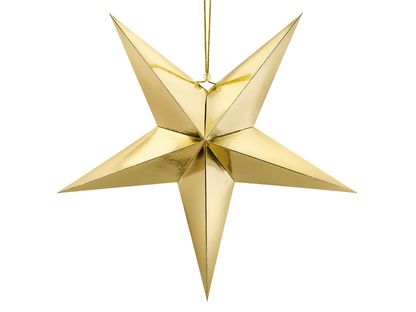 Függődekoráció nagy Arany csillag 70cm