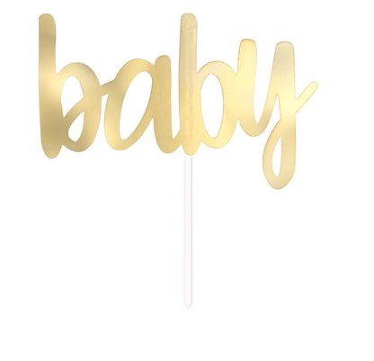 Betűzhető dekoráció Baby arany 15cm