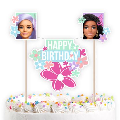 Betűzhető dekoráció Barbie Happy Birthday