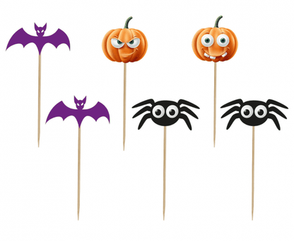 Cupcakes betűzhető dekorációk Halloween Trick Treat 6db