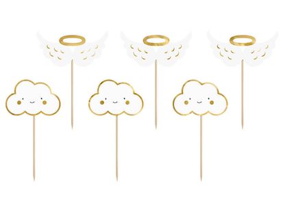 Cupcakes dekoráció Szárnyak és felhők 12cm
