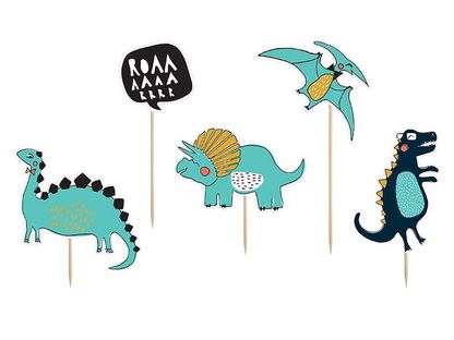 Betűzhető tortadekoráció Dinoszaurusz parti